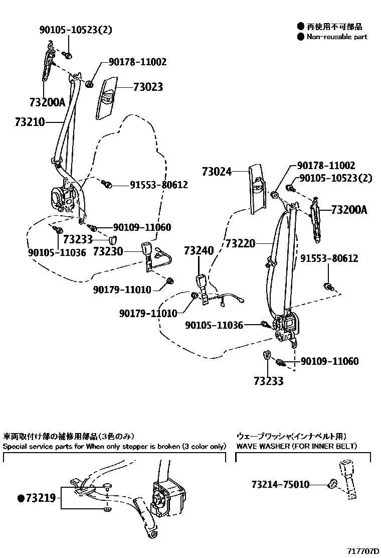 7104 — SEAT BELT & CHILD RESTRAINT SEAT