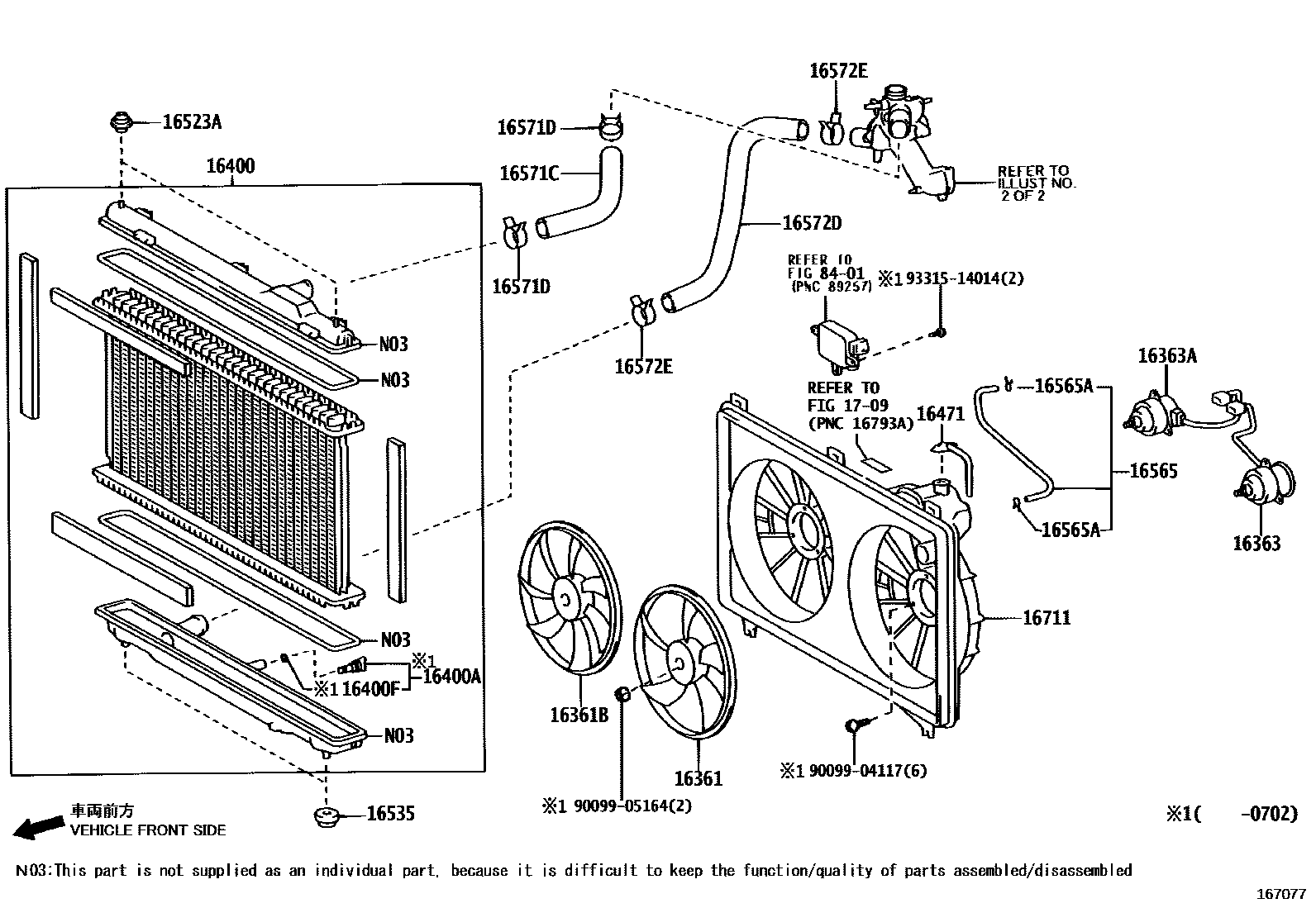 1603 — RADIATOR & WATER OUTLET