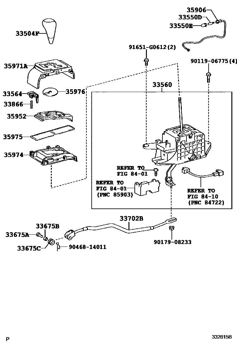 3312 — SHIFT LEVER & RETAINER