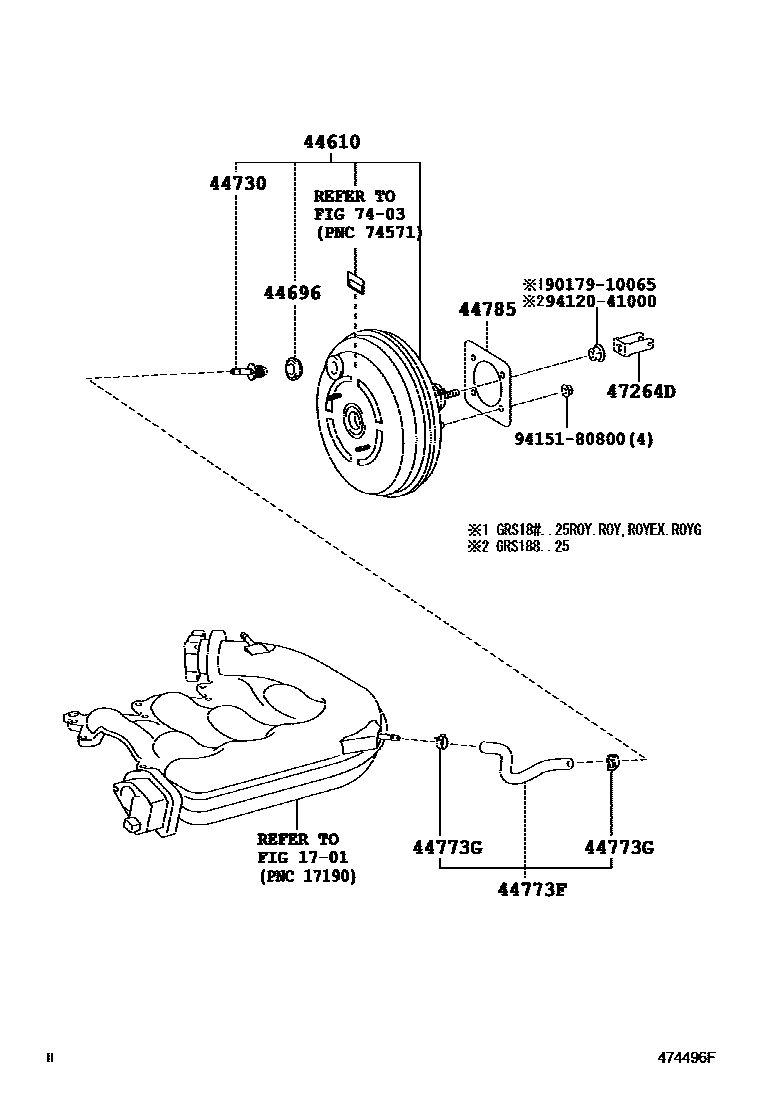 4703 — BRAKE BOOSTER & VACUUM TUBE