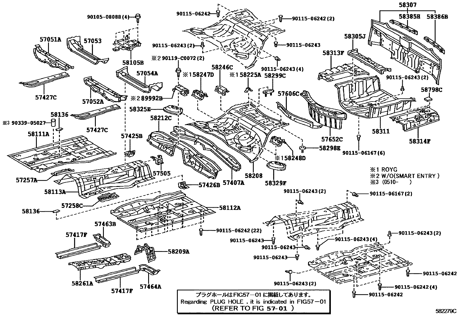 5801 — FLOOR PAN & LOWER BACK PANEL