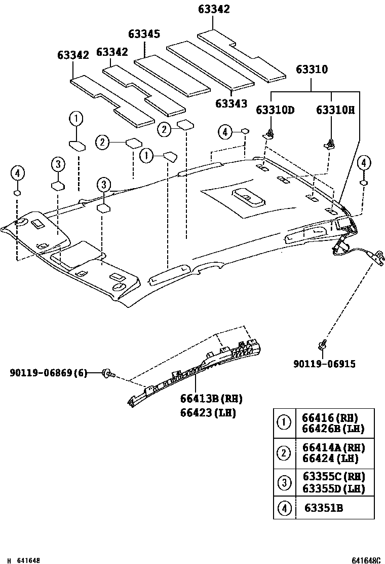 6402 — ROOF HEADLINING & SILENCER PAD