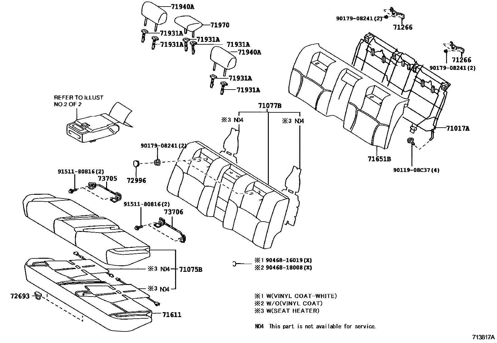 7102 — REAR SEAT & SEAT TRACK
