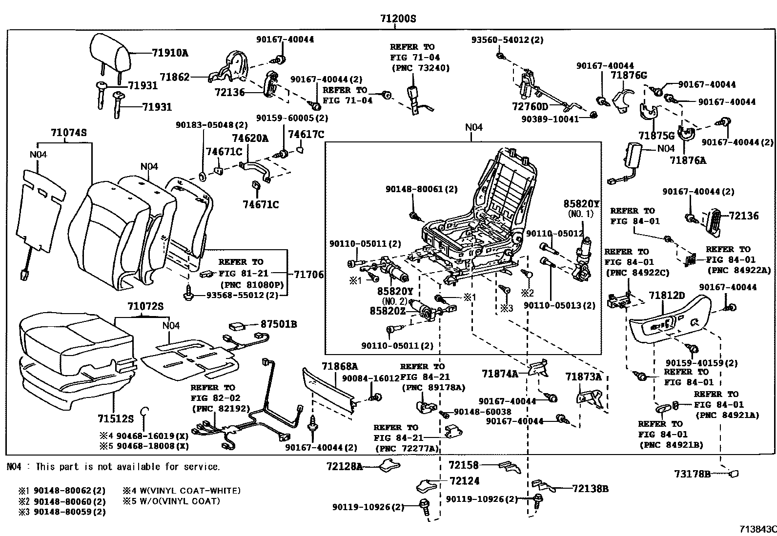 7101 — FRONT SEAT & SEAT TRACK