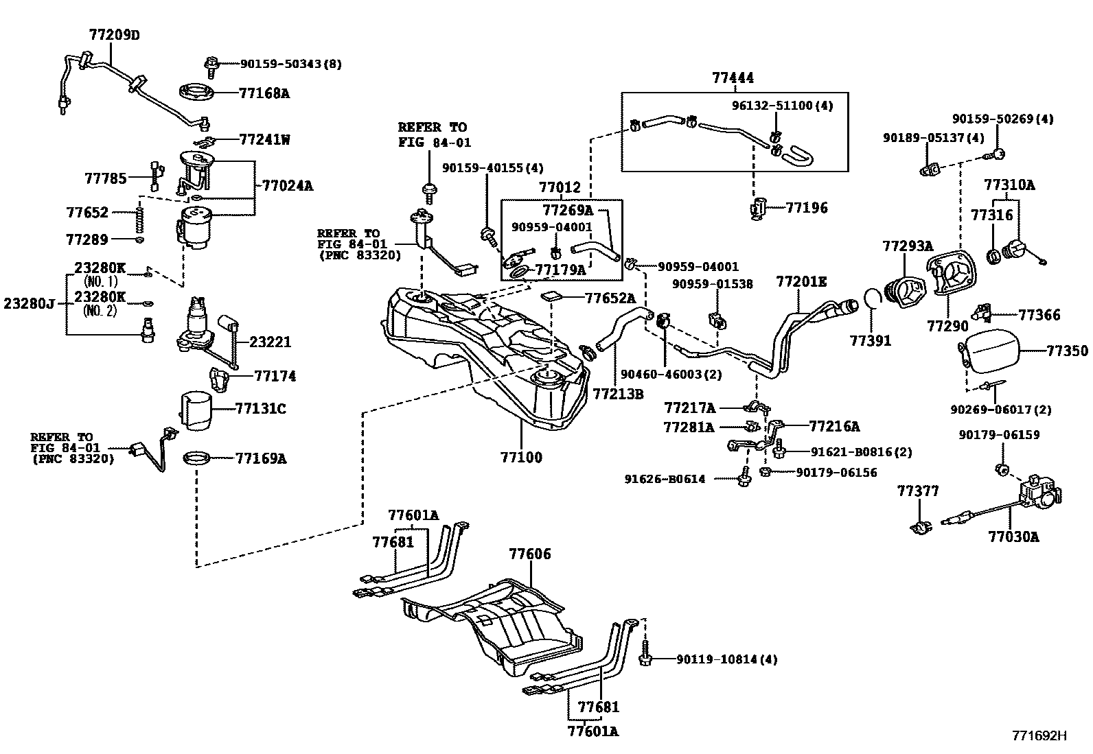 7701 — FUEL TANK & TUBE