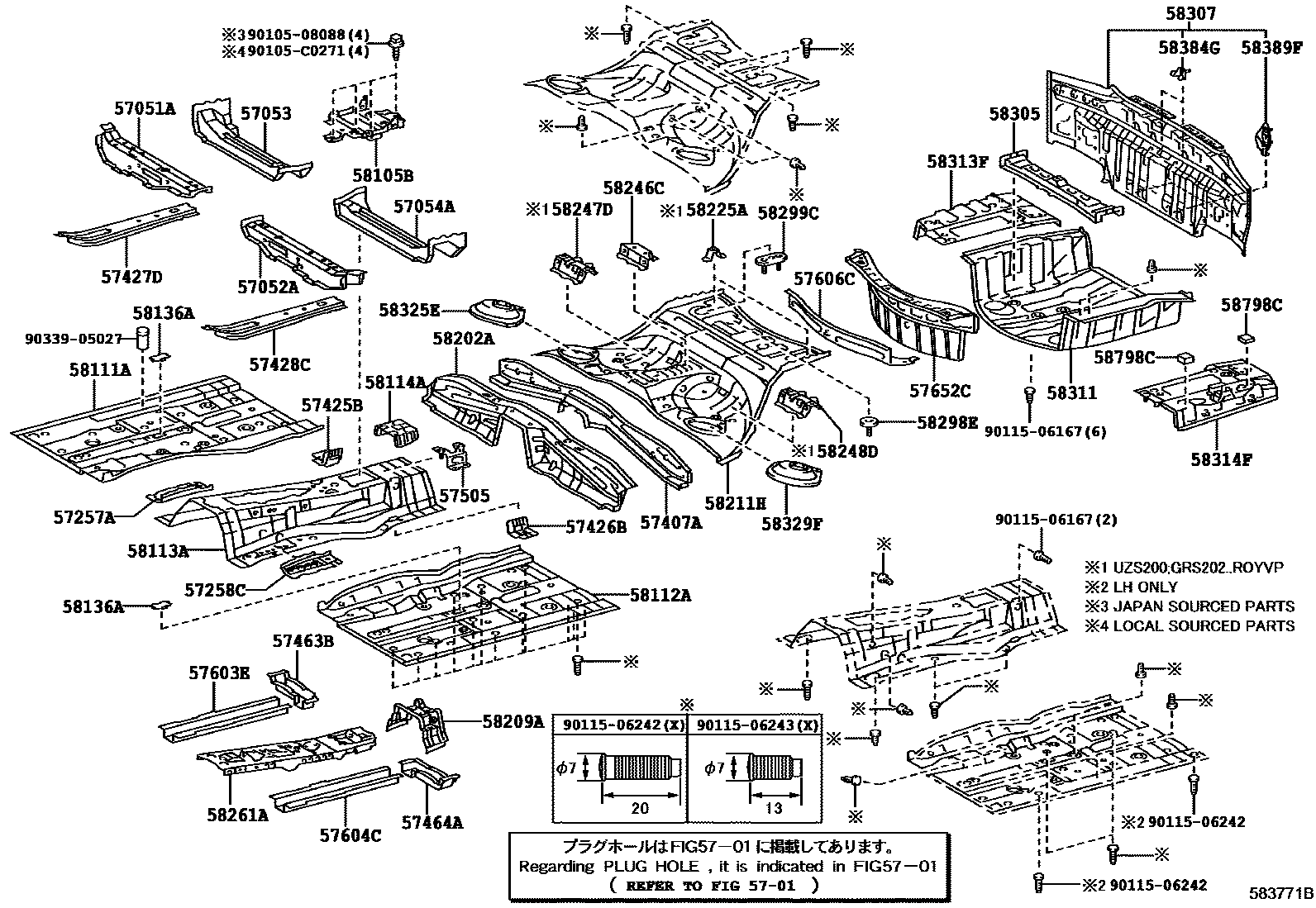 5801 — FLOOR PAN & LOWER BACK PANEL