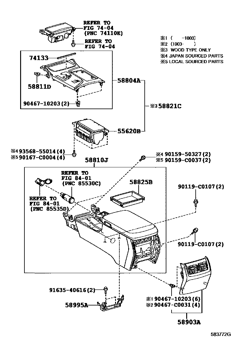 5806 — CONSOLE BOX & BRACKET