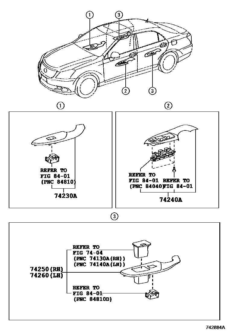7401 — ARMREST & VISOR