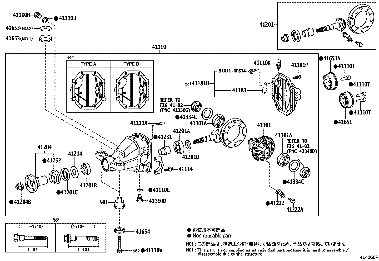 4101 — REAR AXLE HOUSING & DIFFERENTIAL