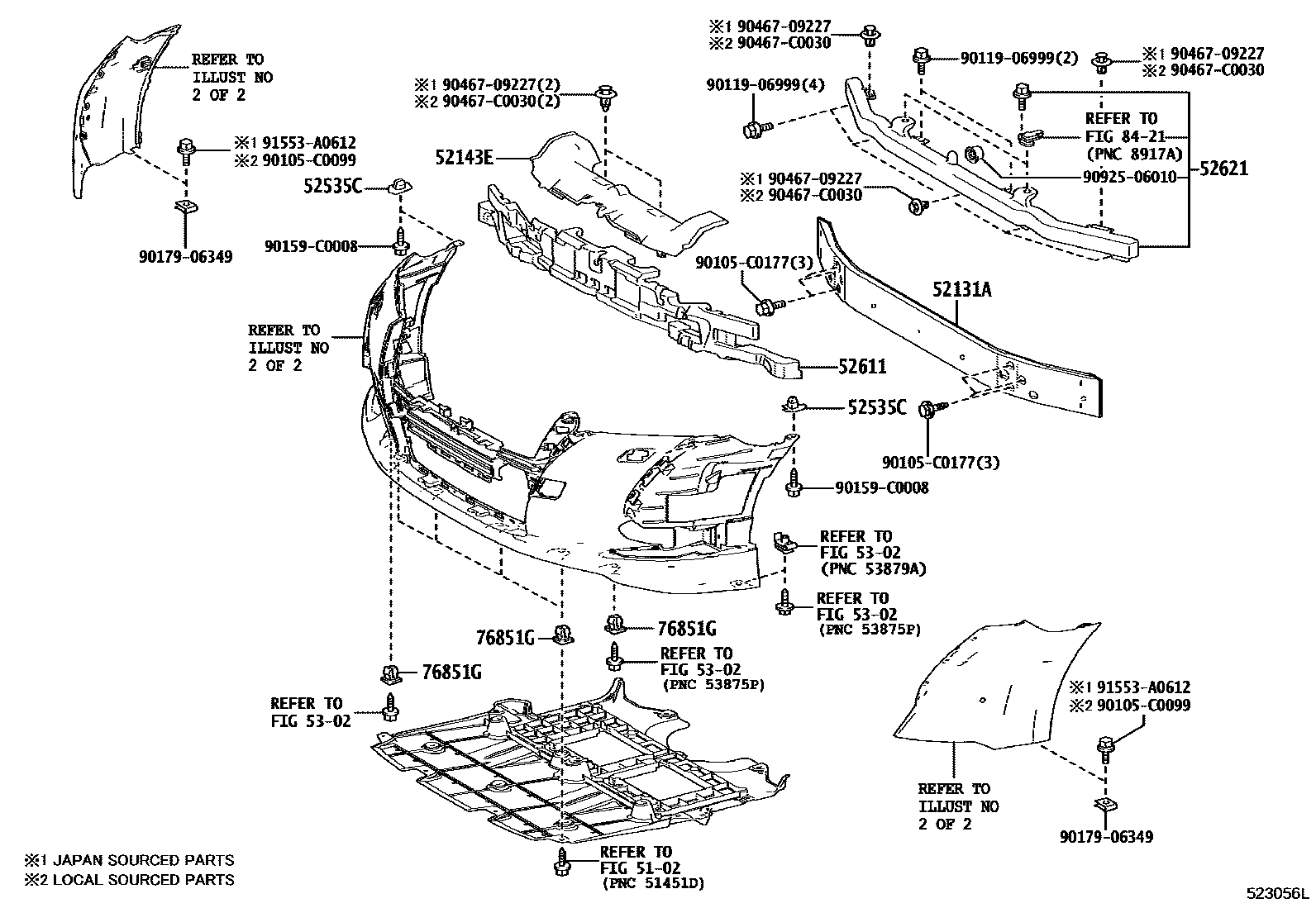 5201 — FRONT BUMPER & BUMPER STAY
