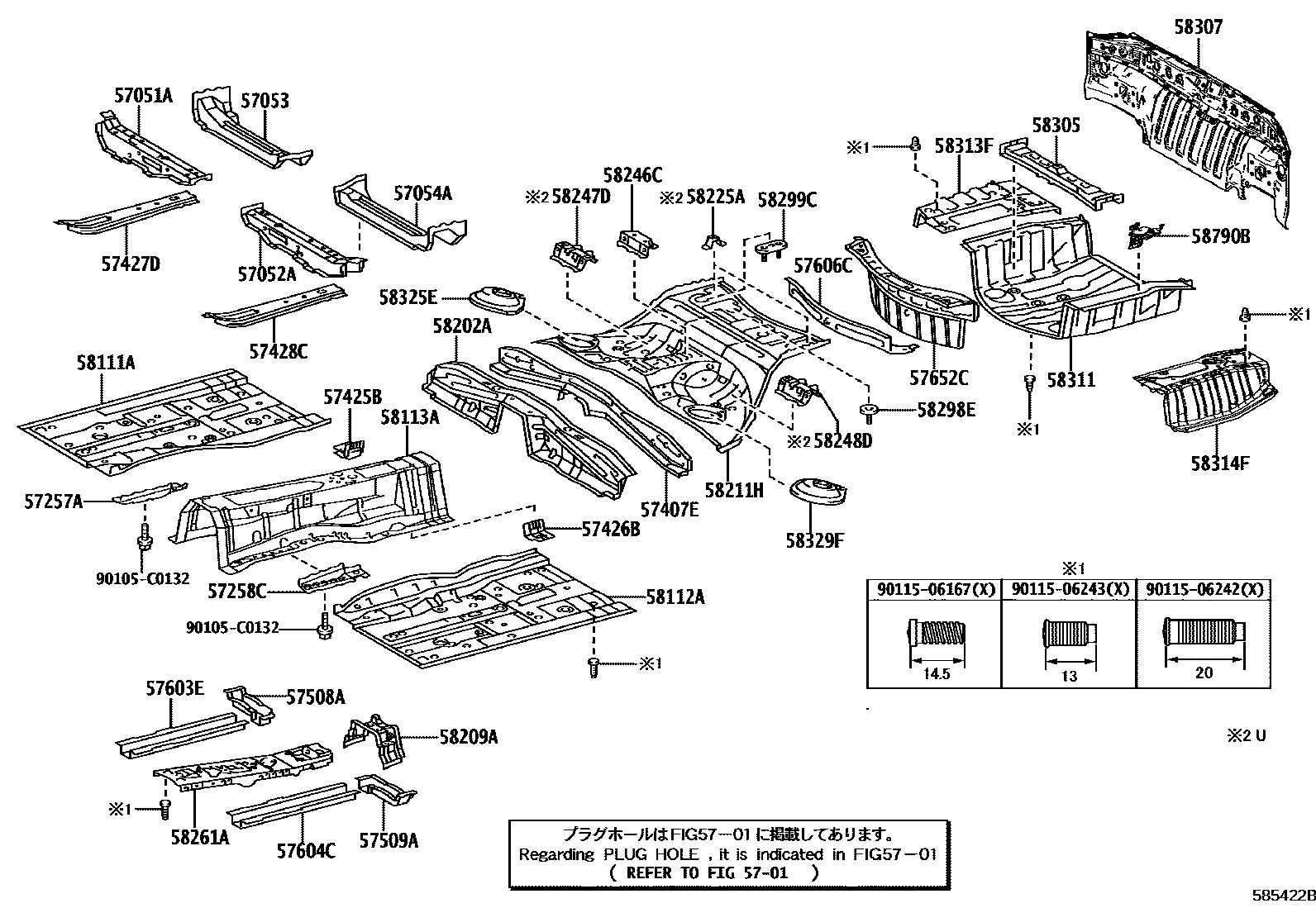 5801 — FLOOR PAN & LOWER BACK PANEL