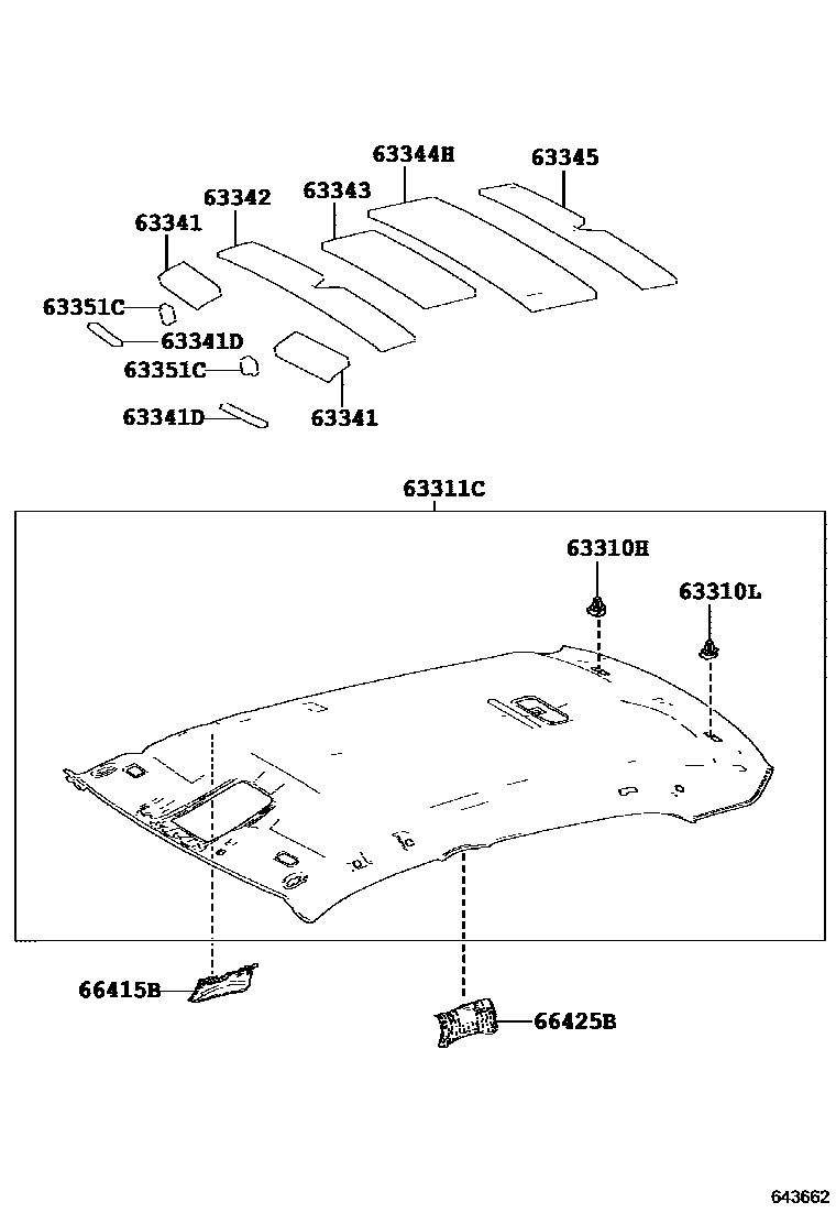 6402 — ROOF HEADLINING & SILENCER PAD