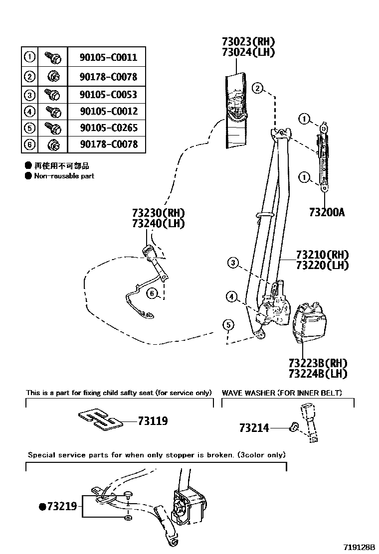 7104 — SEAT BELT & CHILD RESTRAINT SEAT