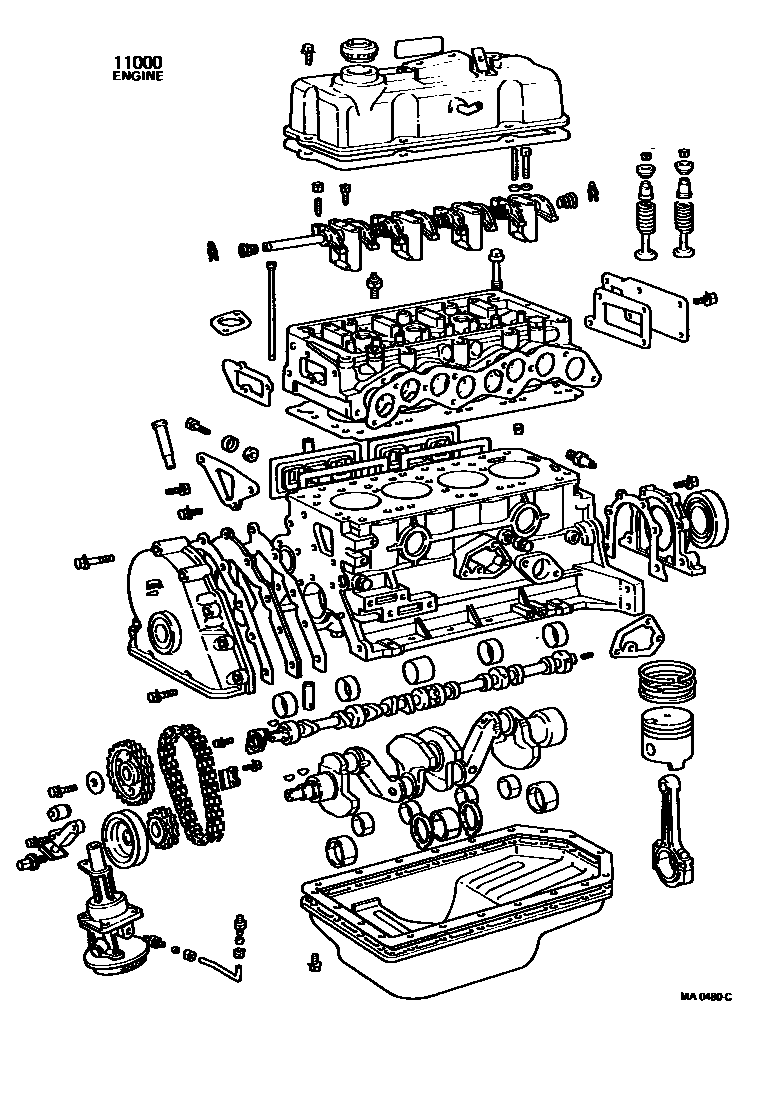 1101 — PARTIAL ENGINE ASSEMBLY