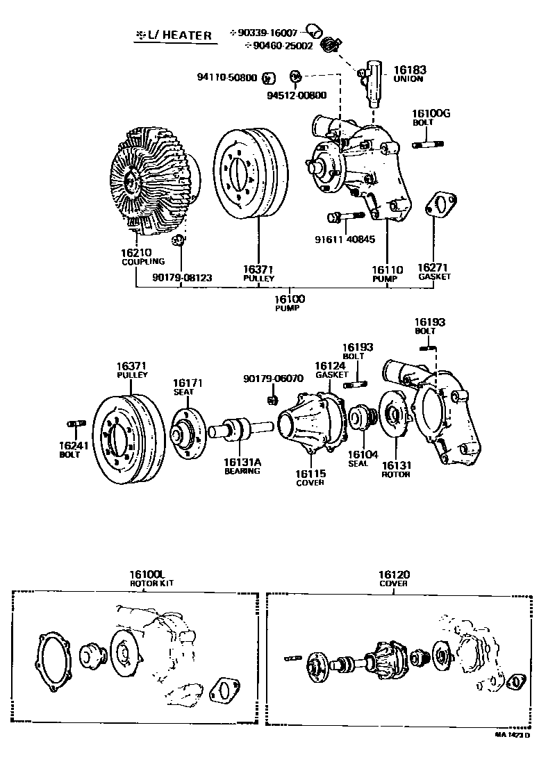 1601 — WATER PUMP
