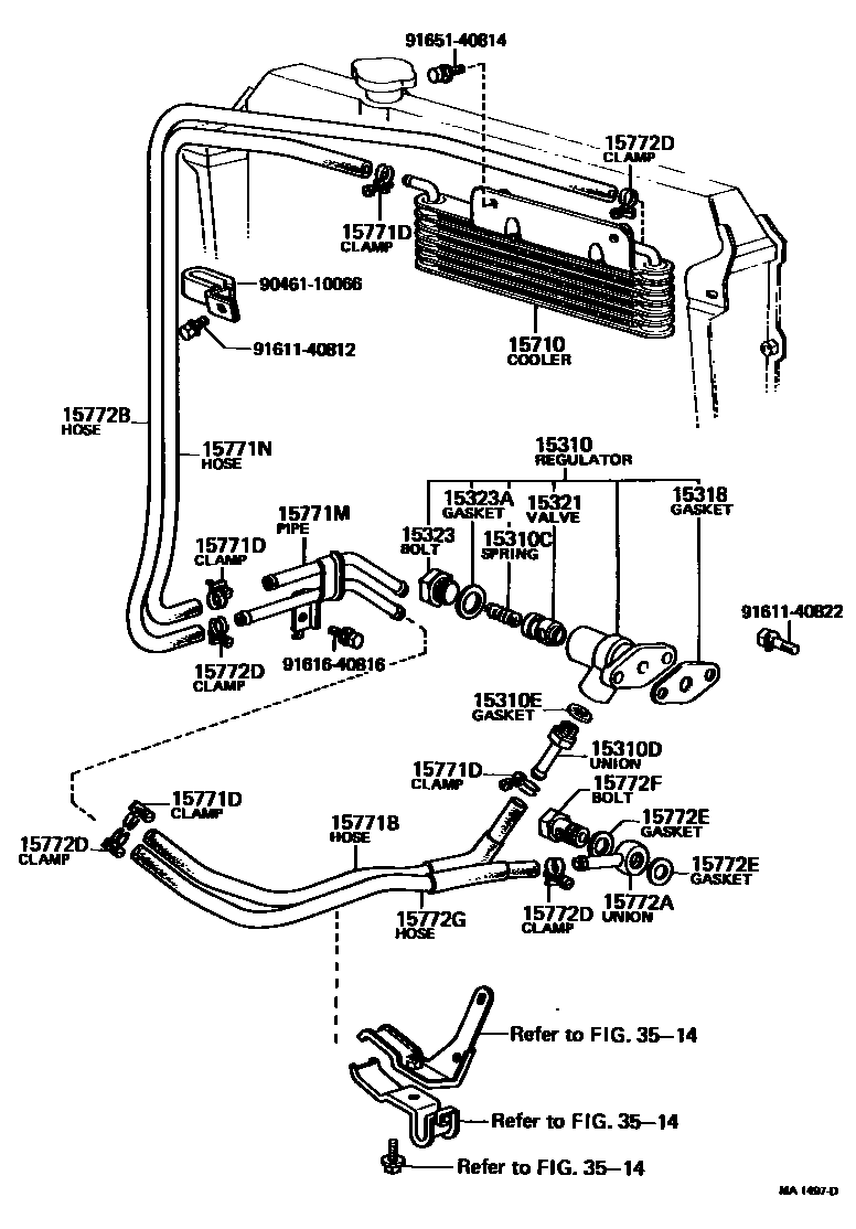 1503 — ENGINE OIL COOLER
