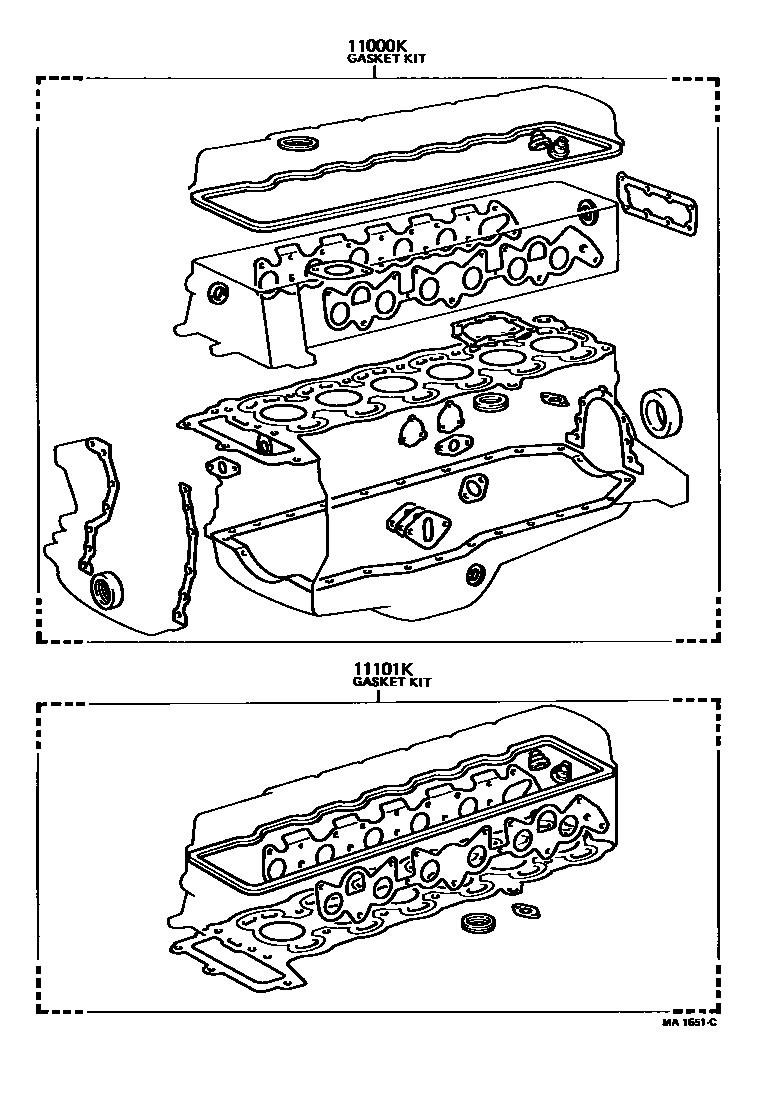 1103 — ENGINE OVERHAUL GASKET KIT