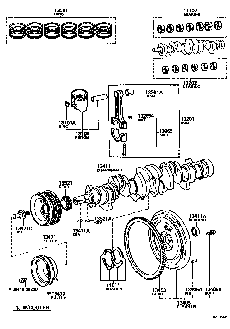 1301 — CRANKSHAFT & PISTON