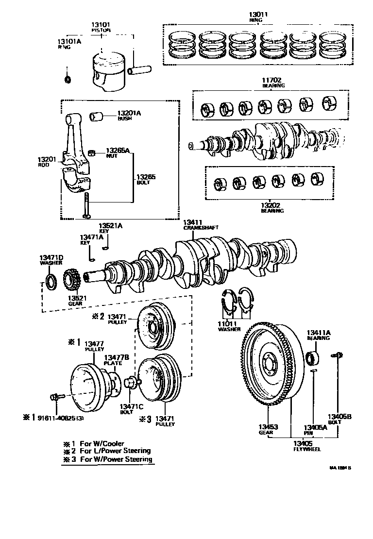 1301 — CRANKSHAFT & PISTON