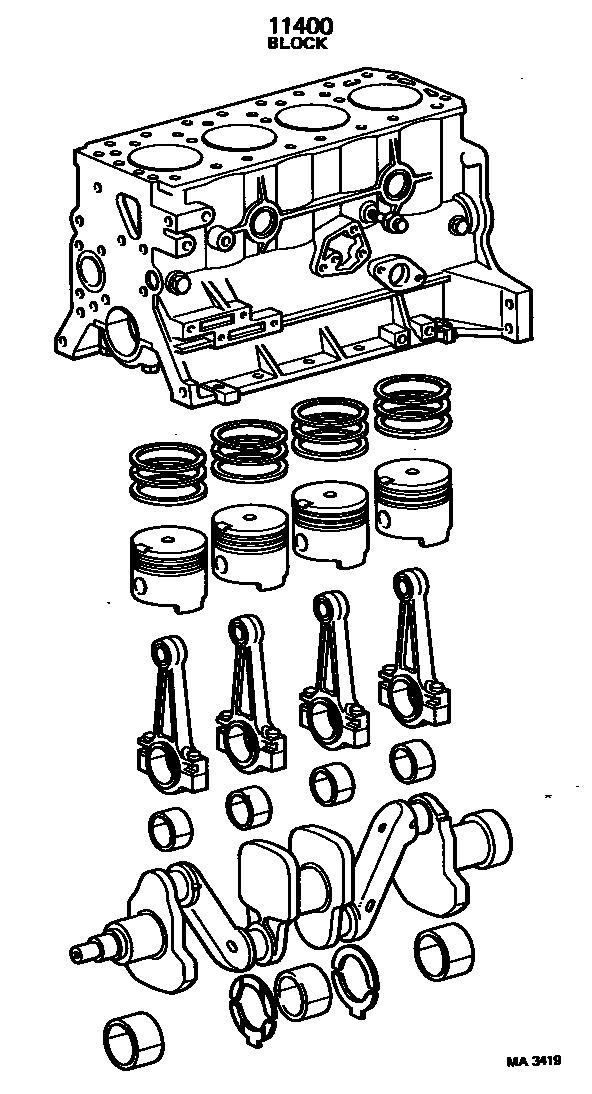 1102 — SHORT BLOCK ASSEMBLY