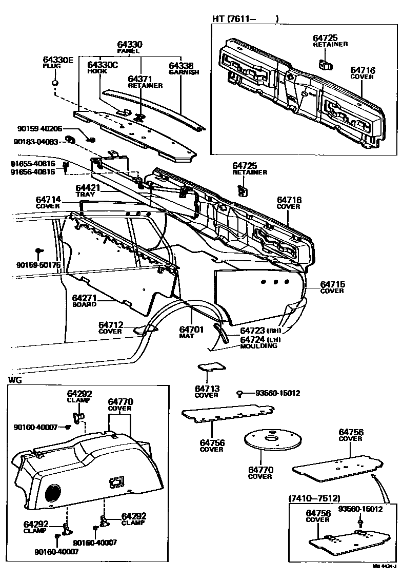 6403 — PACKAGE TRAY PANEL & LUGGAGE COMPARTMENT MAT