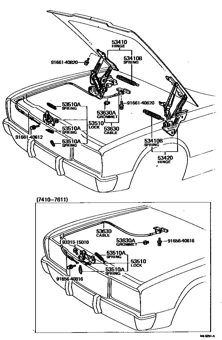5303 — HOOD LOCK & HINGE