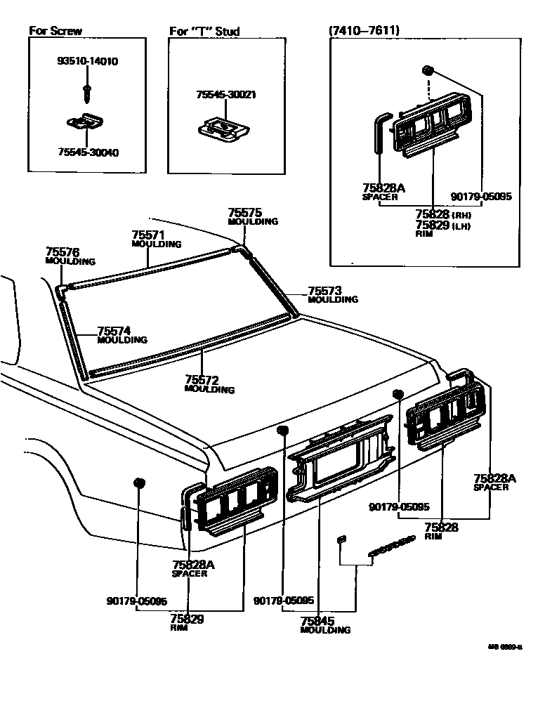 7504 — REAR MOULDING