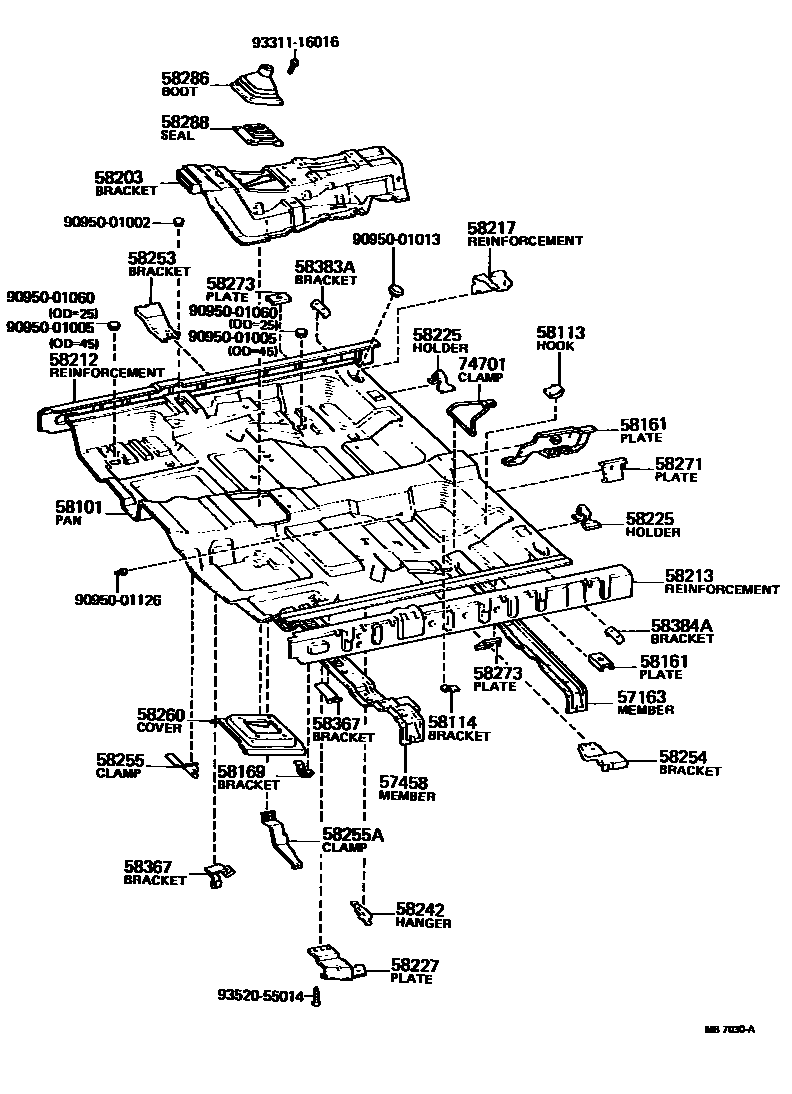 5801 — FLOOR PAN & LOWER BACK PANEL
