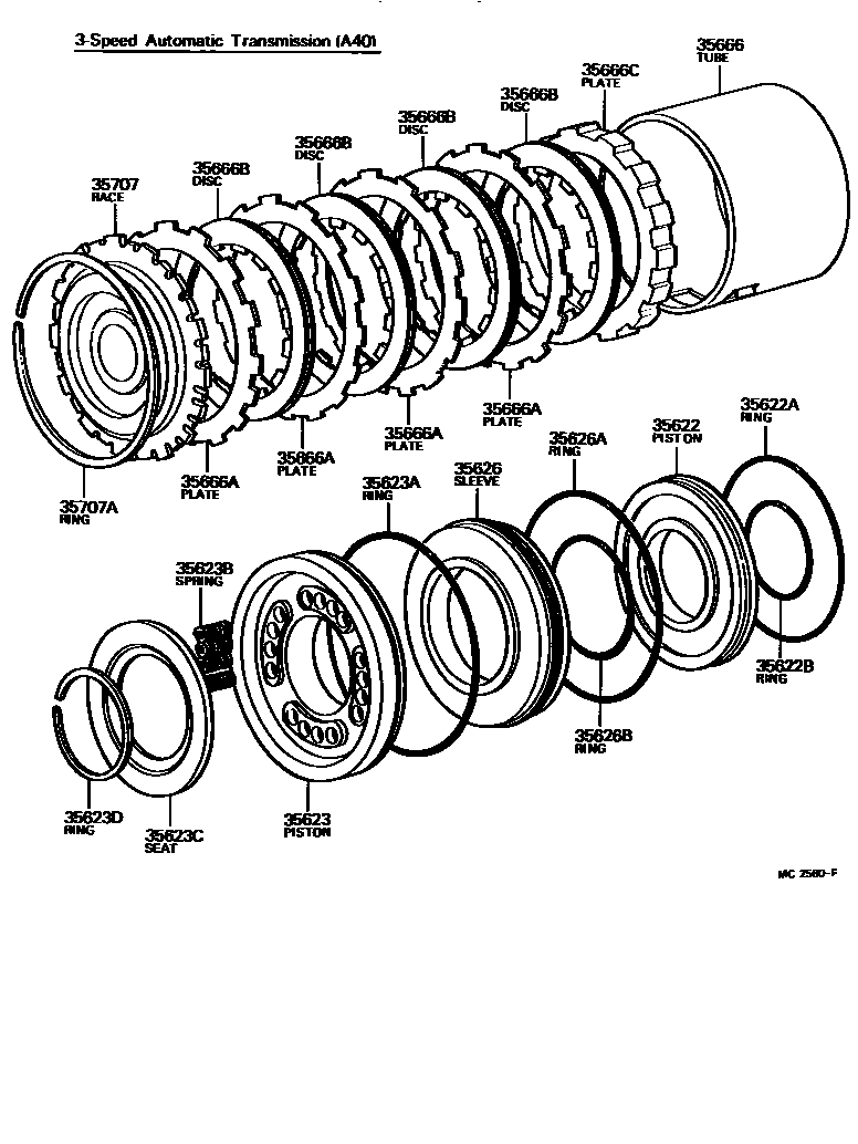 3509 — BRAKE NO.3, 1ST & REVERSE BRAKE (ATM)