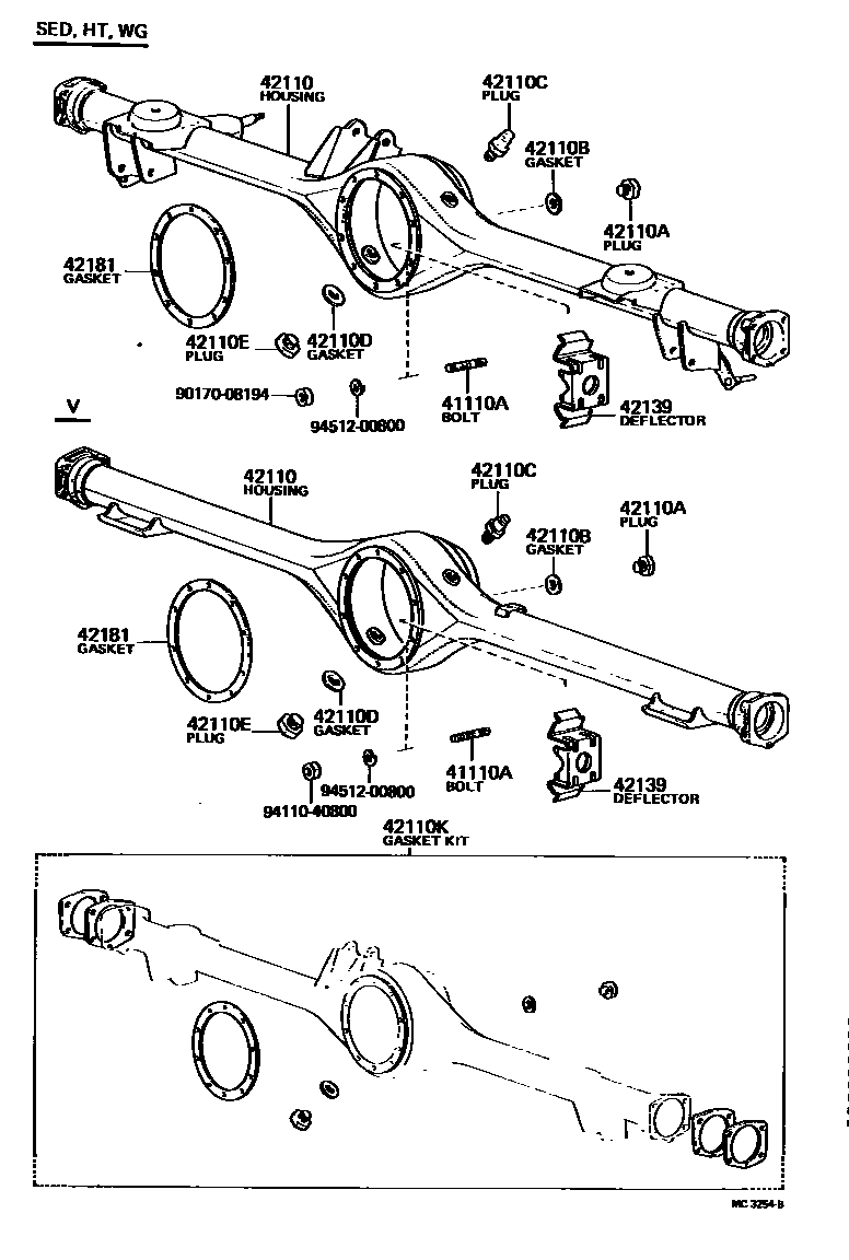 4101 — REAR AXLE HOUSING & DIFFERENTIAL