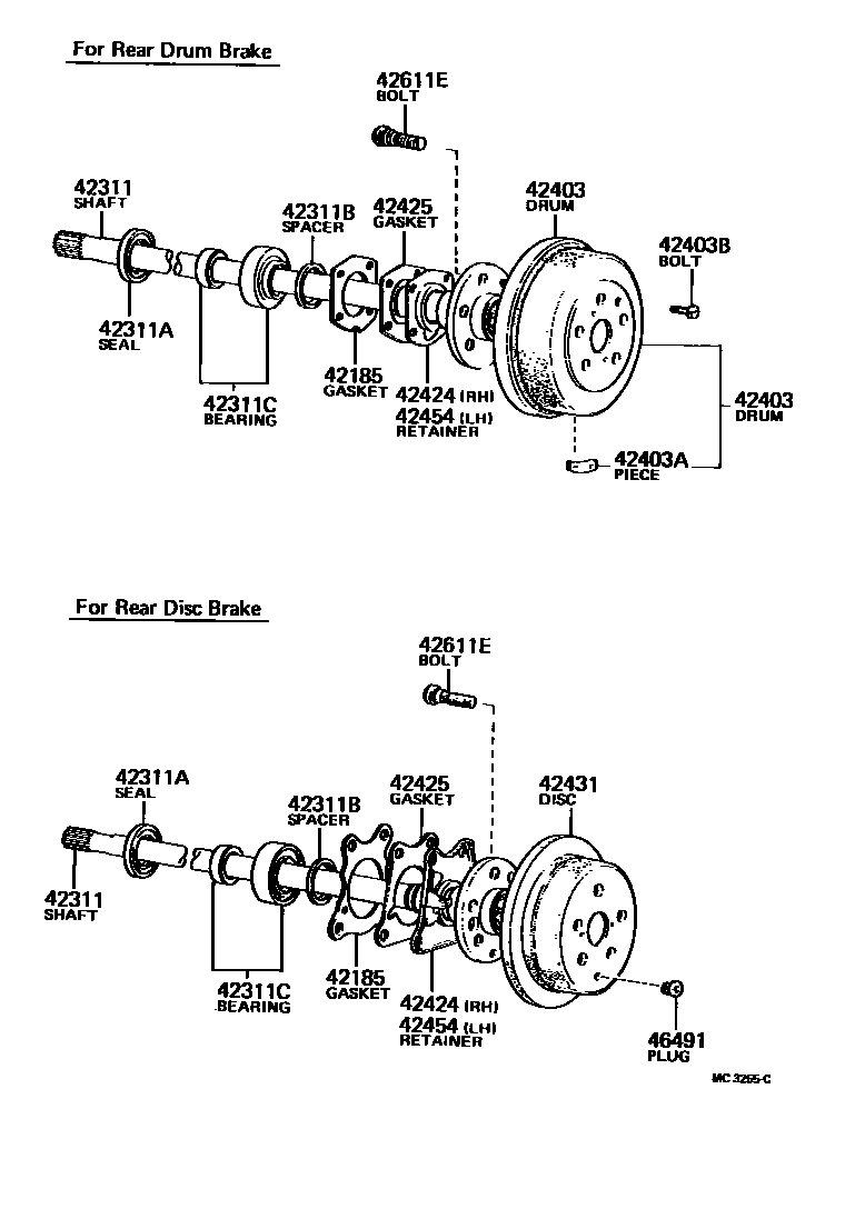 4102 — REAR AXLE SHAFT & HUB