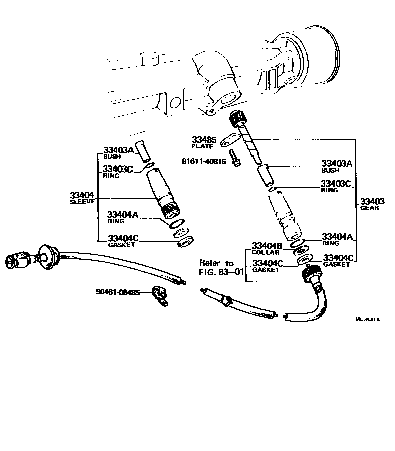 3304 — SPEEDOMETER DRIVEN GEAR (MTM)