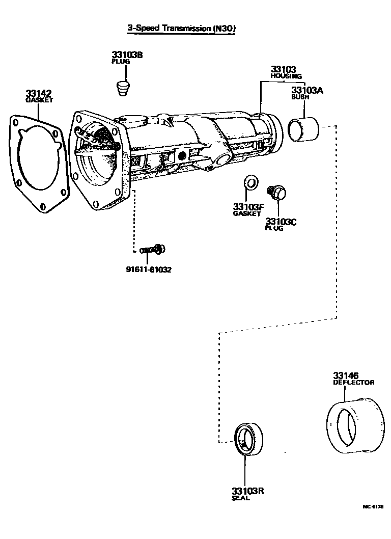 3303 — EXTENSION HOUSING (MTM)