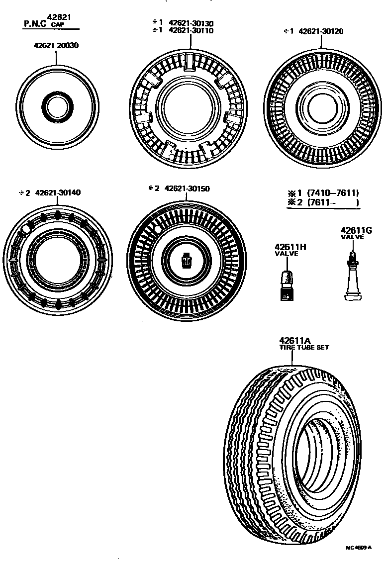 4103 — DISC WHEEL & WHEEL CAP