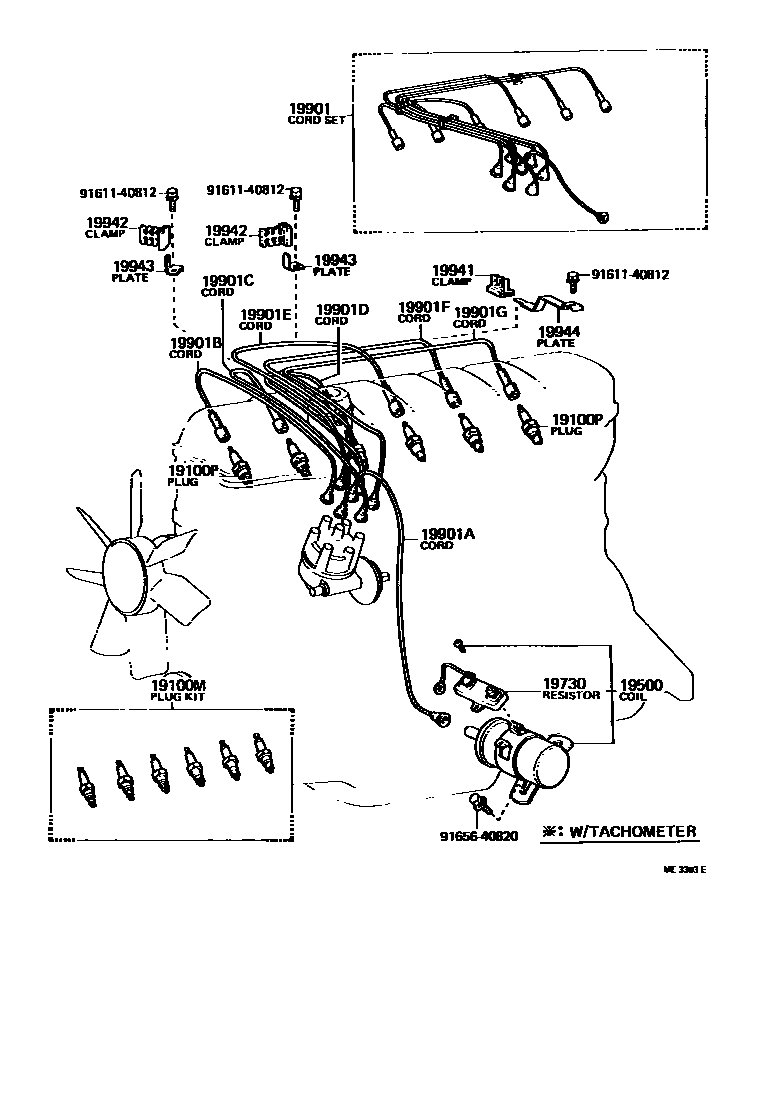 1901 — IGNITION COIL & SPARK PLUG / GLOW PLUG