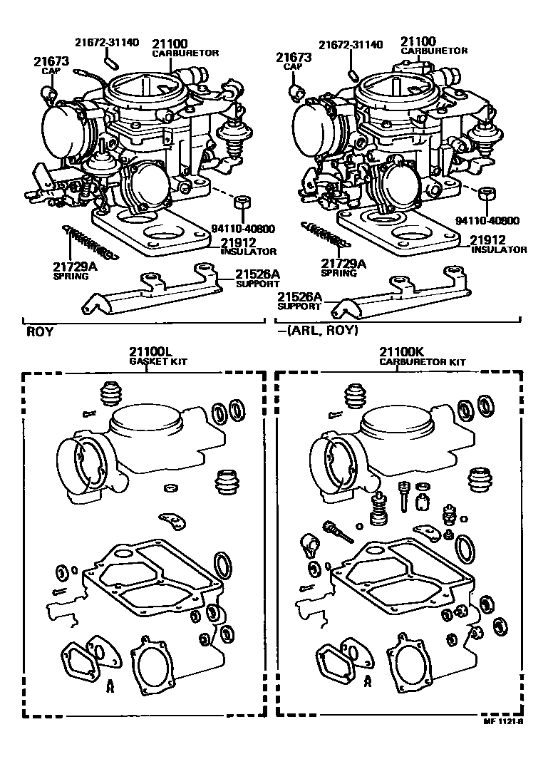 2102 — CARBURETOR ASSEMBLY
