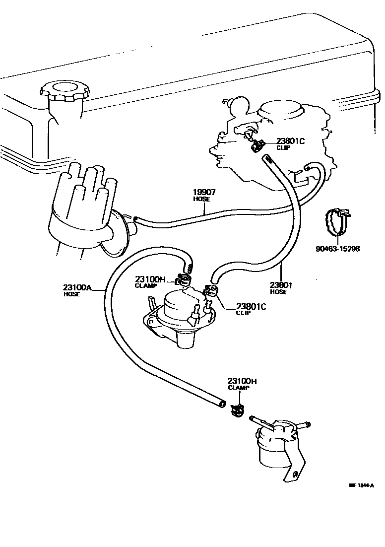 2101 — FUEL PIPE & CLAMP