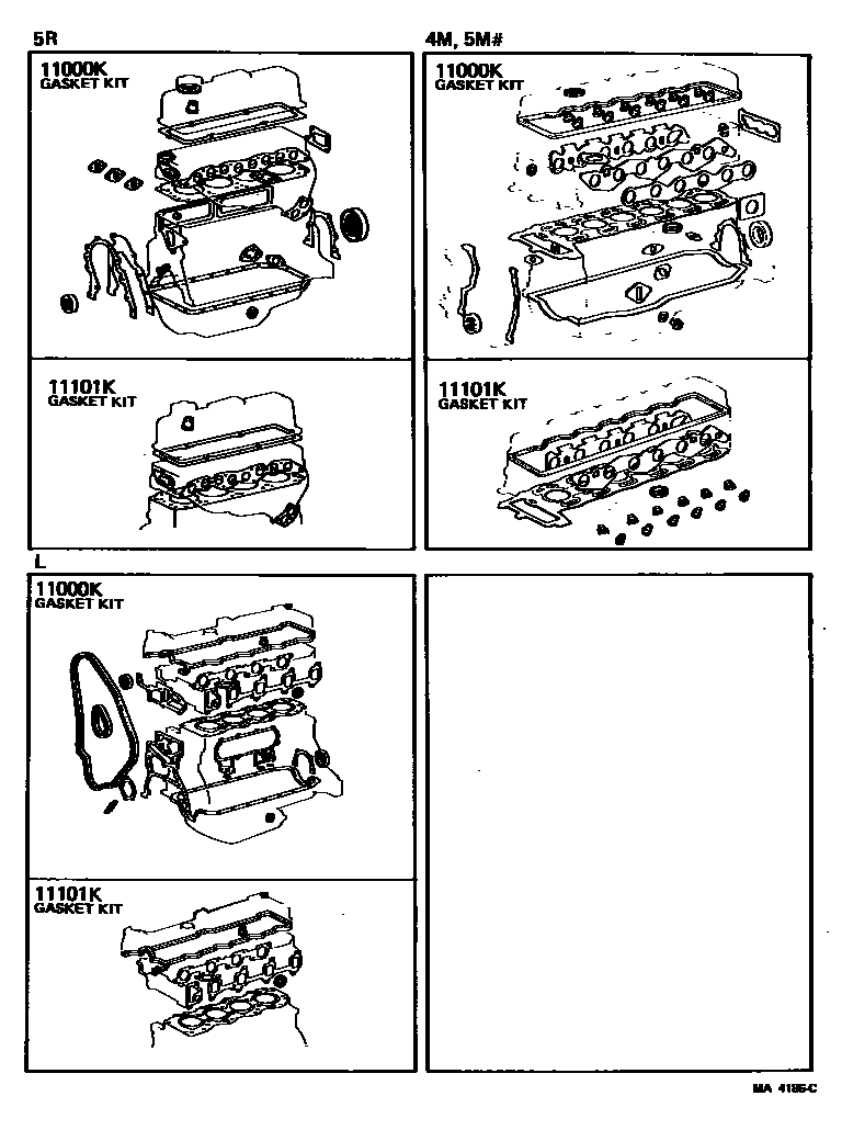 1103 — ENGINE OVERHAUL GASKET KIT