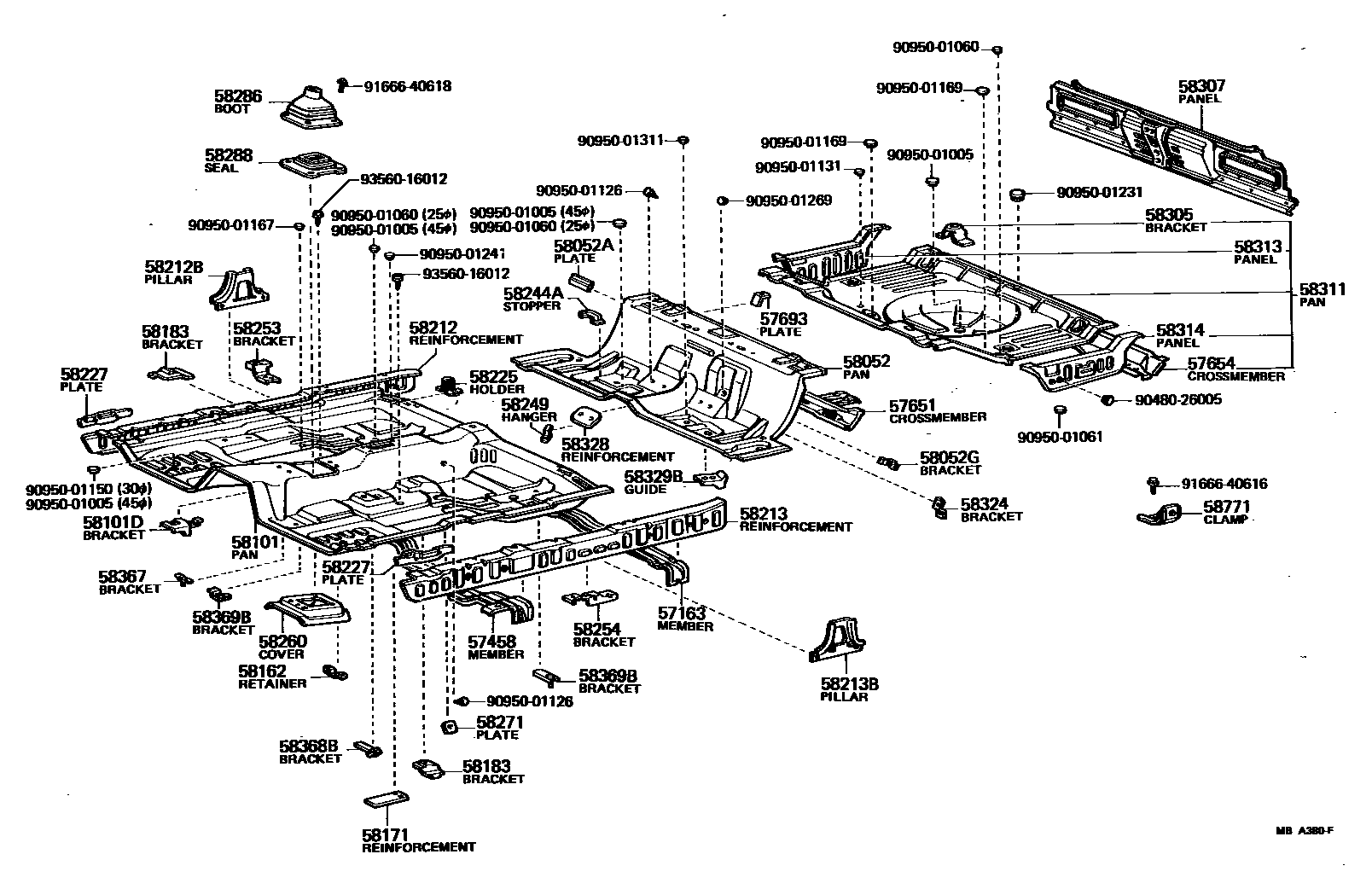 5801 — FLOOR PAN & LOWER BACK PANEL