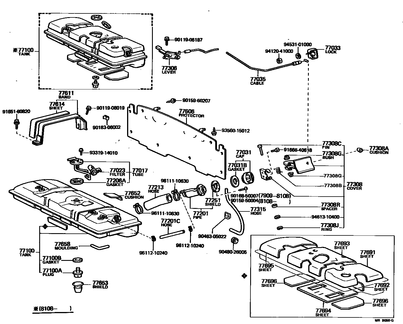 7701 — FUEL TANK & TUBE