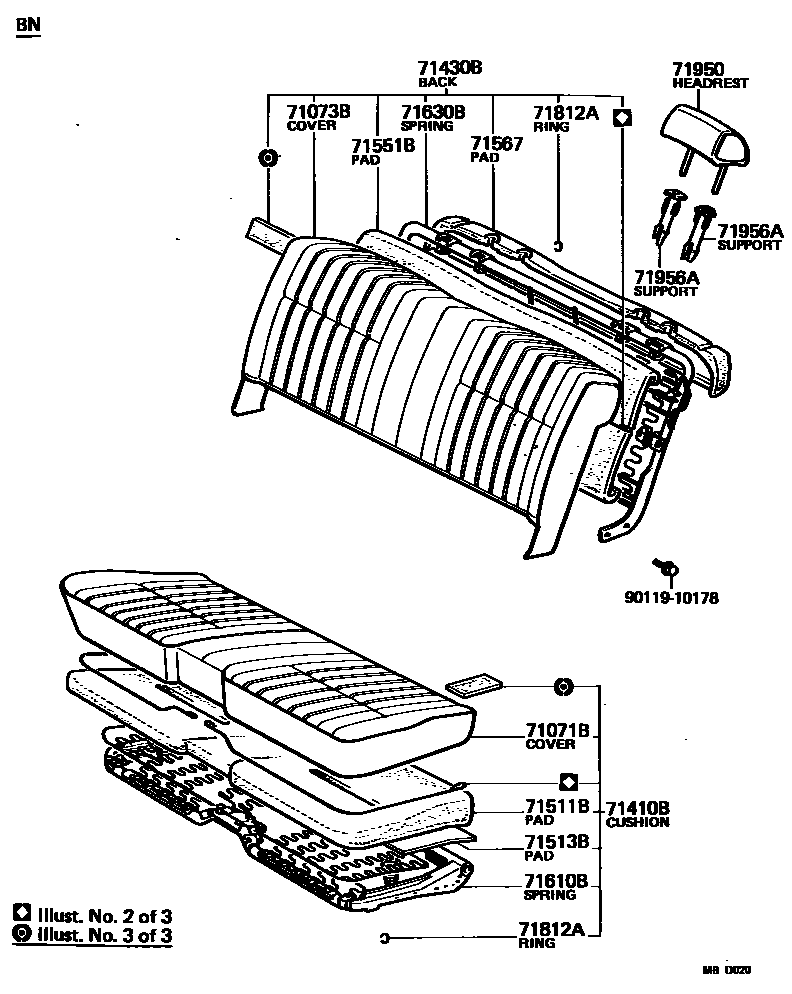 7101 — FRONT SEAT & SEAT TRACK