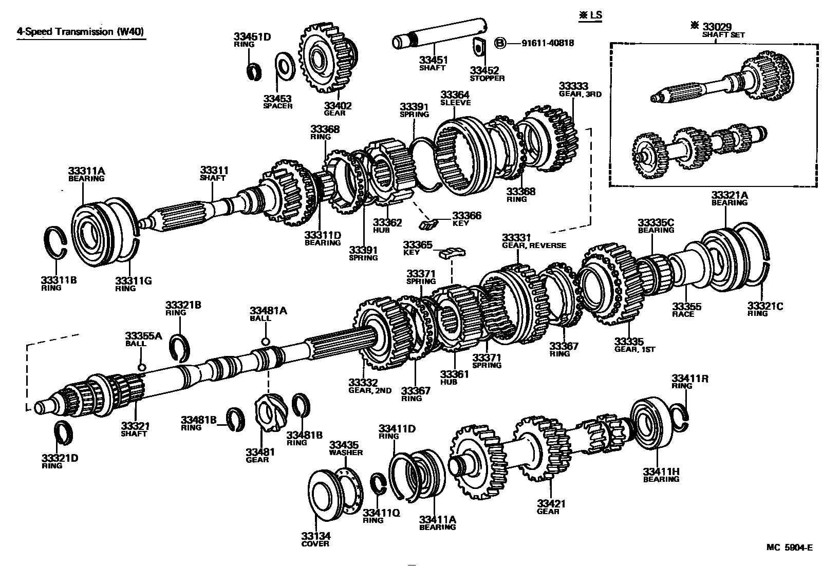 3305 — TRANSMISSION GEAR (MTM)