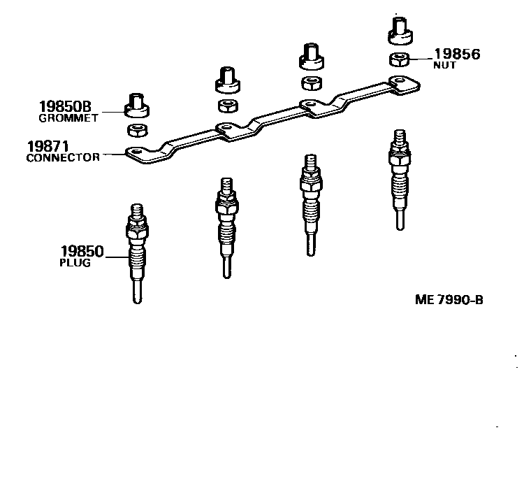 1901 — IGNITION COIL & SPARK PLUG / GLOW PLUG