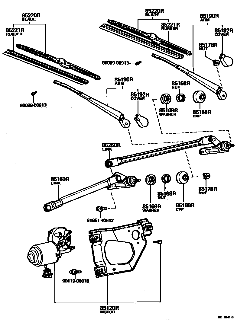 8502 — REAR WIPER