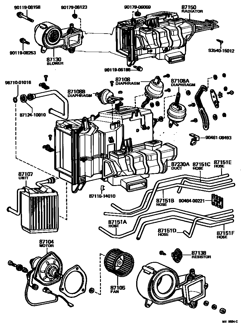 8712 — HEATING & AIR CONDITIONING - HEATER UNIT & BLOWER
