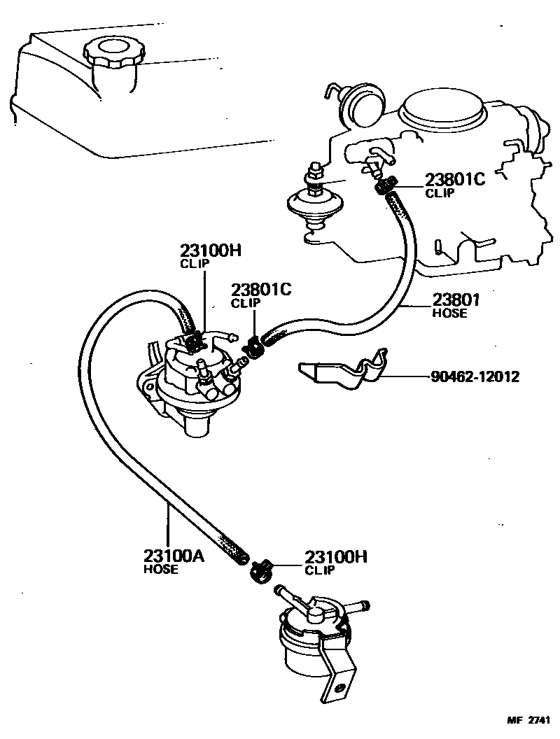 2101 — FUEL PIPE & CLAMP