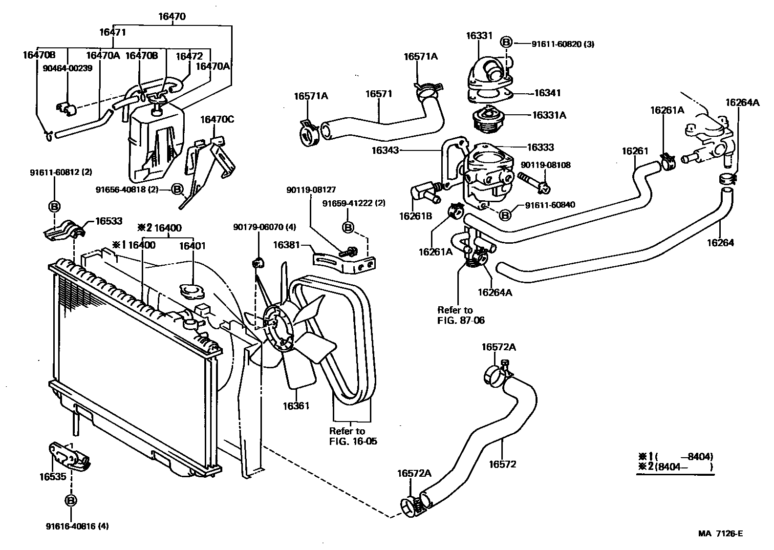 1603 — RADIATOR & WATER OUTLET