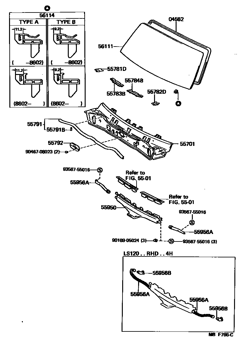 5503 — COWL PANEL & WINDSHIELD GLASS