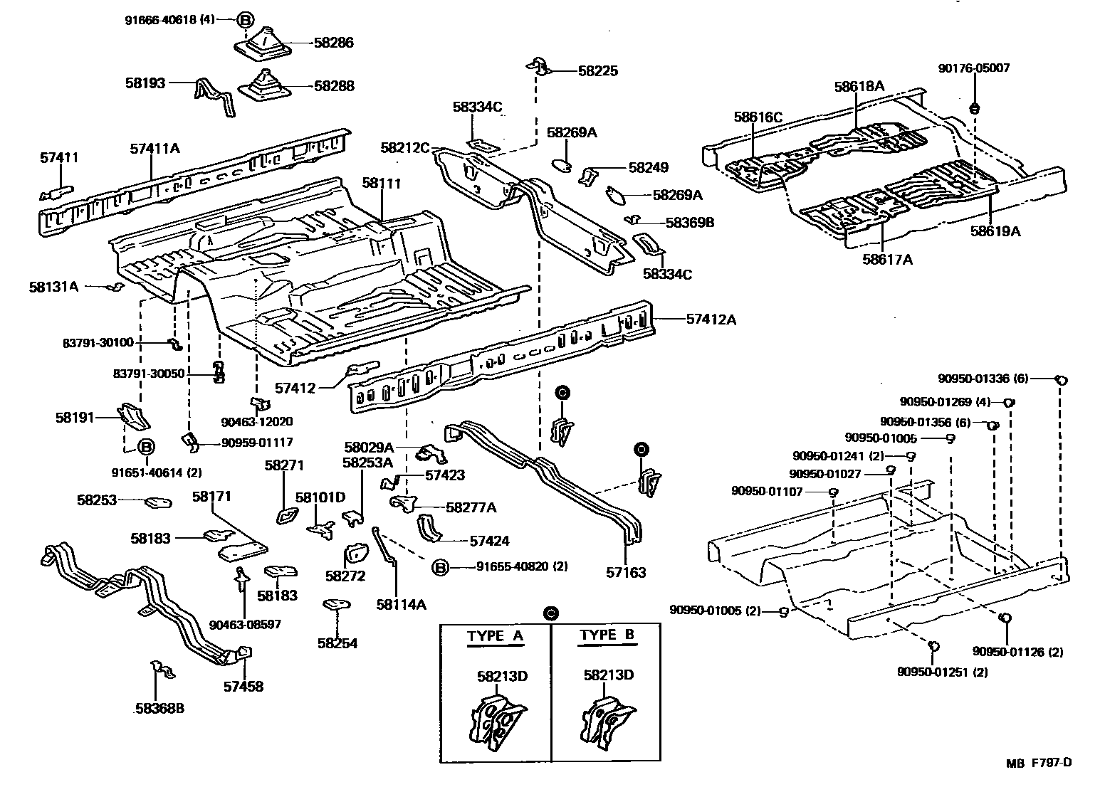 5801 — FLOOR PAN & LOWER BACK PANEL