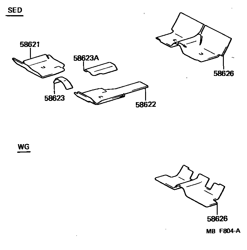 5805 — DASH SILENCER BOARD & FLOOR SILENCER PAD